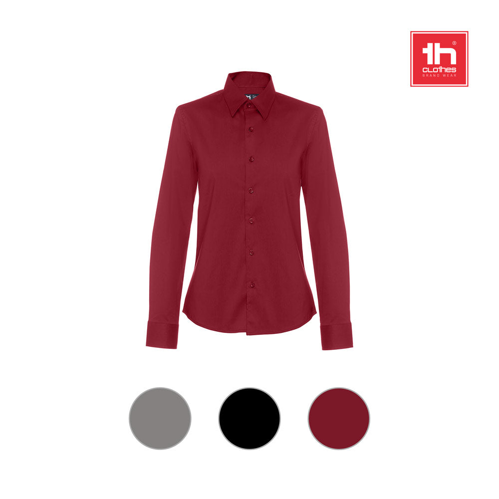 THC PARIS WOMEN. Camisa popelina de manga comprida para senhora