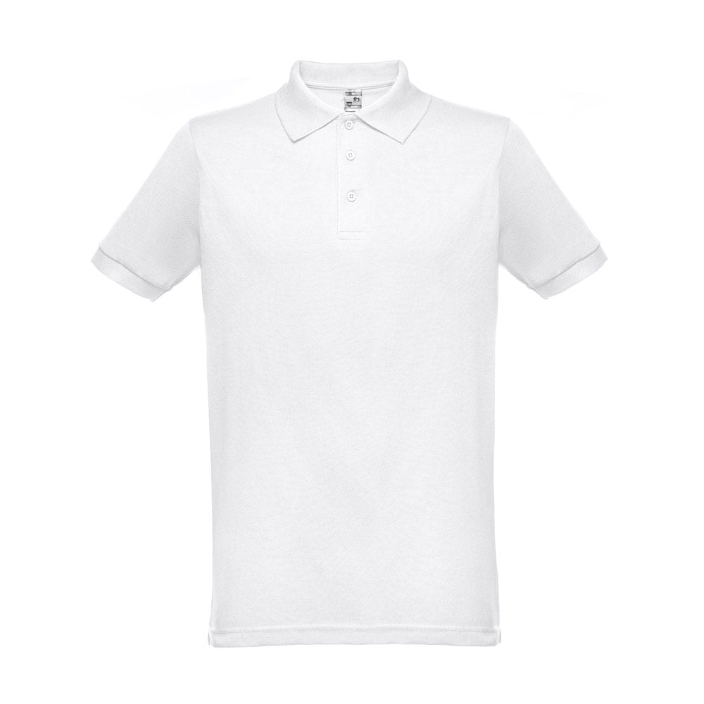 THC BERLIN WH. Polo de manga curta para homem. Cor branca