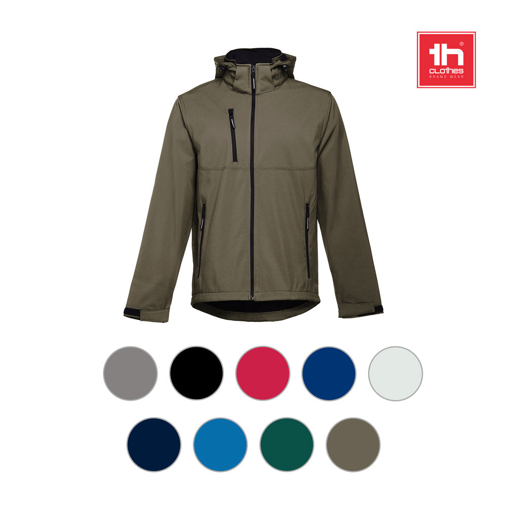 THC ZAGREB. Casaco softshell para homem em poliéster e elastano
