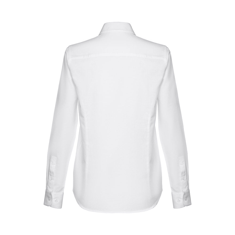 THC TOKYO WOMEN WH. Camisa oxford de manga comprida para senhora. Cor branca