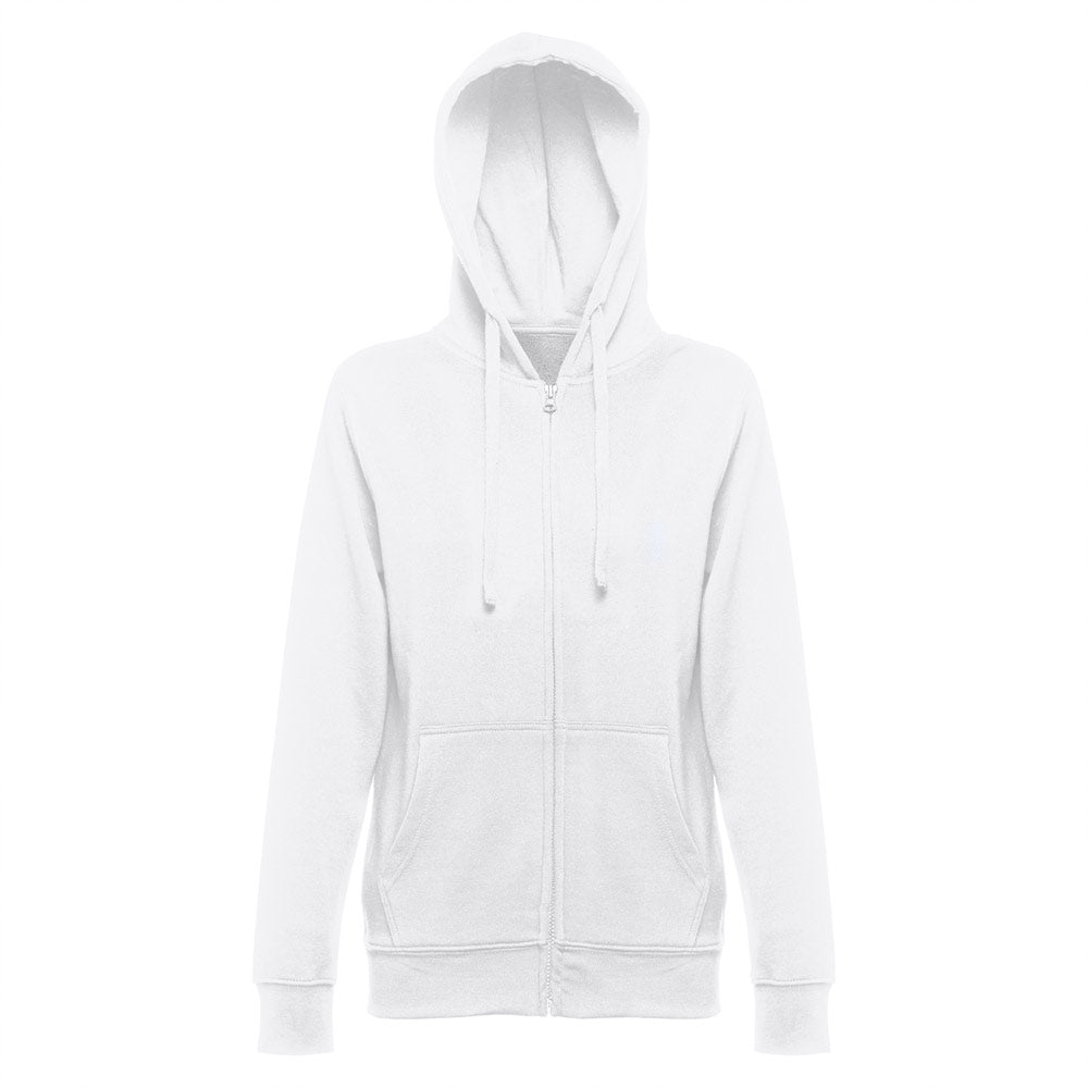 THC AMSTERDAM WOMEN WH. Sweatshirt para senhora, com fecho e capuz
