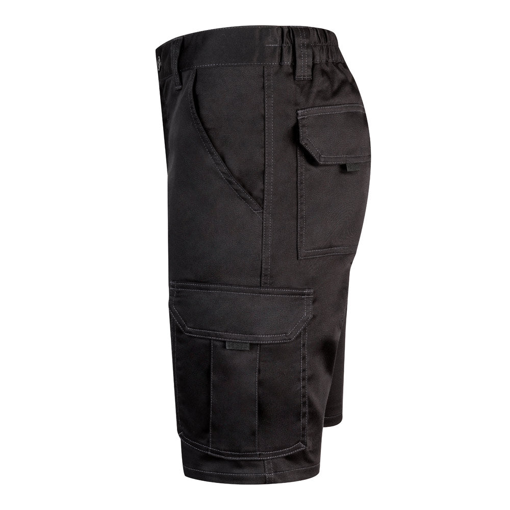 VL HEBE. Bermudas stretch multibolsos (240g/m²), em algodão (46%), EME (38%) e poliéster (16%)
