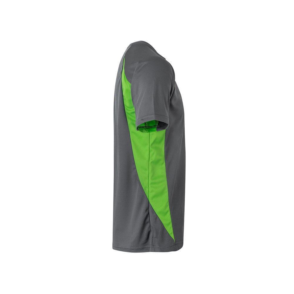 VL SLAYER. T-shirt técnica bicolor bird-eye (160g/m²), em poliéster (100%)