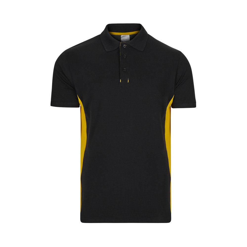 VL SUPAY. Polo piqué bicolor (180g/m²) manga curta, em algodão (60%) e poliéster (40%)