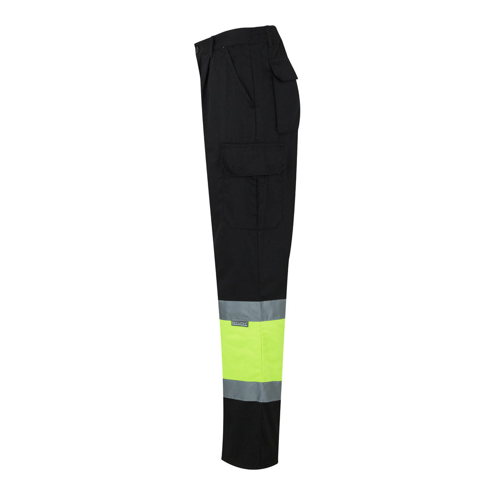 VL POSEIDON LARGE. Calças bicolor em sarja multibolsos (210g/m²), em algodão (20%) e poliéster (80%)