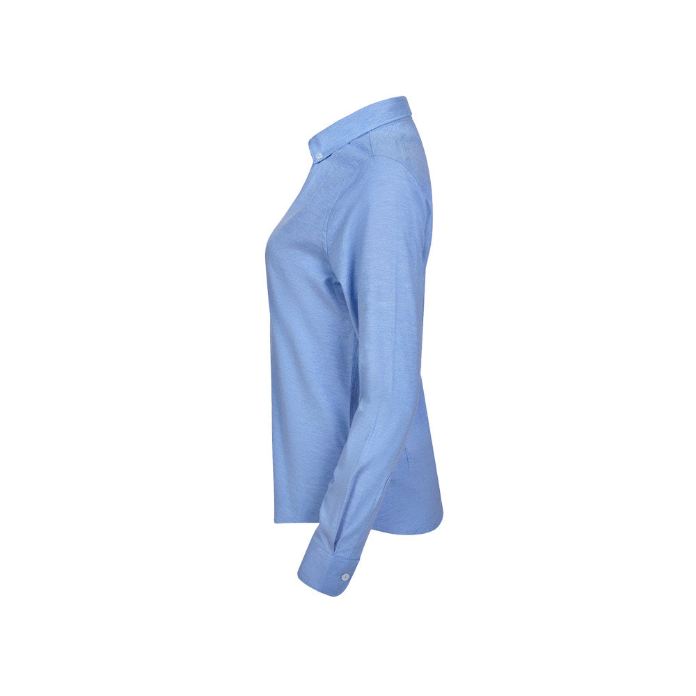 VL PRITHVI WOMEN. Camisa Oxford (180 g/m²) para mulher em algodão (50%), poliéster (45%) e elastano (5%)
