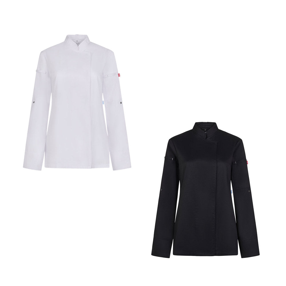 VL THOTH. Jaleca de cozinha (190 g/m²) para mulher, em algodão (35%) e poliéster reciclado (65%)