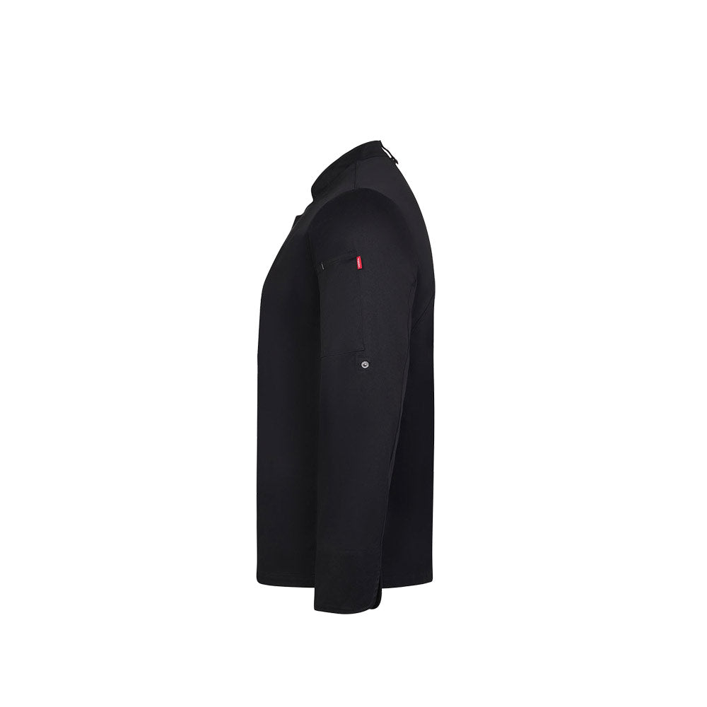 VL AGNI. Jaleca de cozinha (190 g/m²) unisexo, em algodão (35%) e poliéster reciclado (65%)