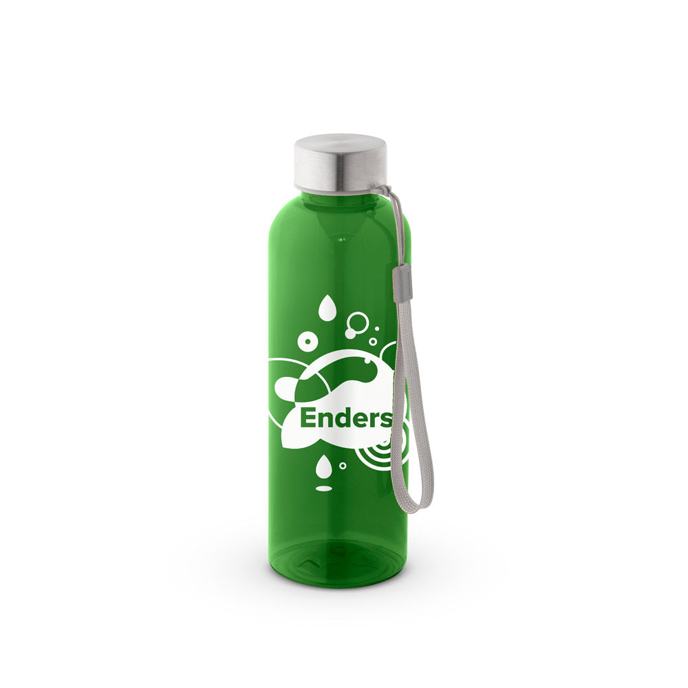 ENDERS M. Garrafa em PET reciclado (100% rPET) com acabamento translúcido brilhante 600 mL