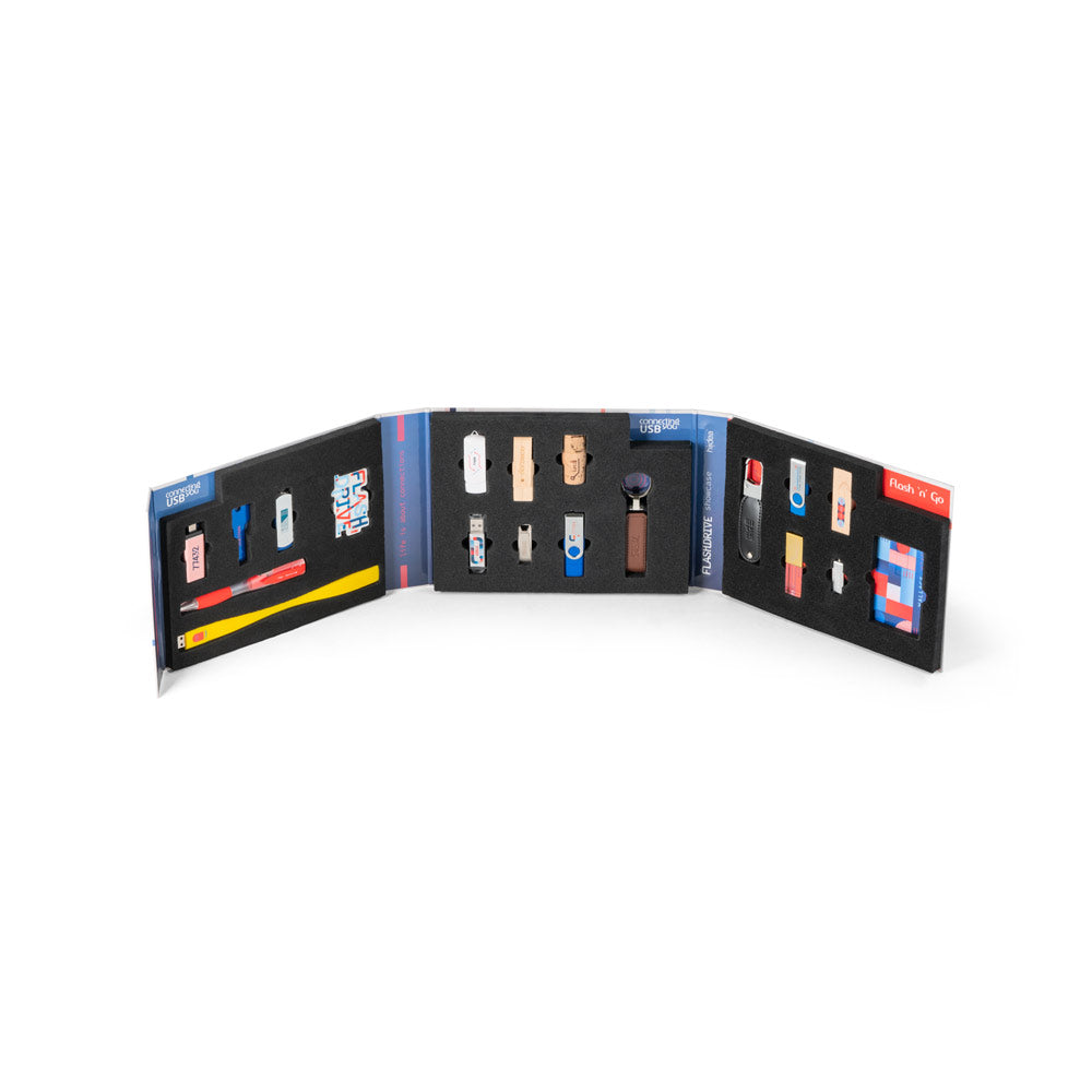 FLASH DRIVE SHOWCASE. Mostruário de pen drives personalizado