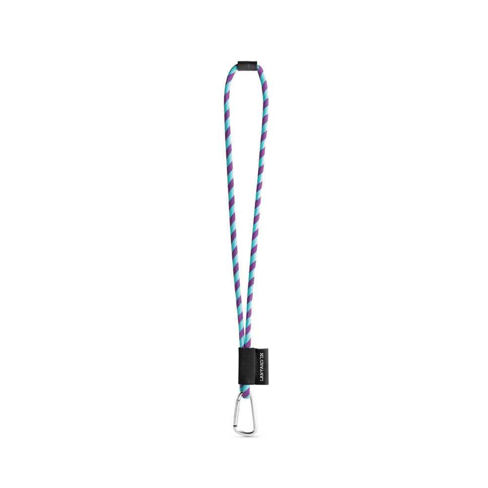 75089. SET Lanyard TUBE Long (Ø 7 mm) com Mosquetão D-shape 55 mm e Fecho de segurança Ø 7 mm
