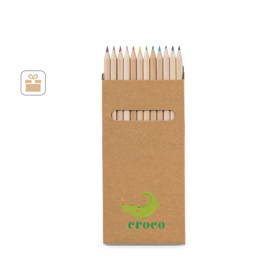 CROCO. Caixa com 12 lápis de cor