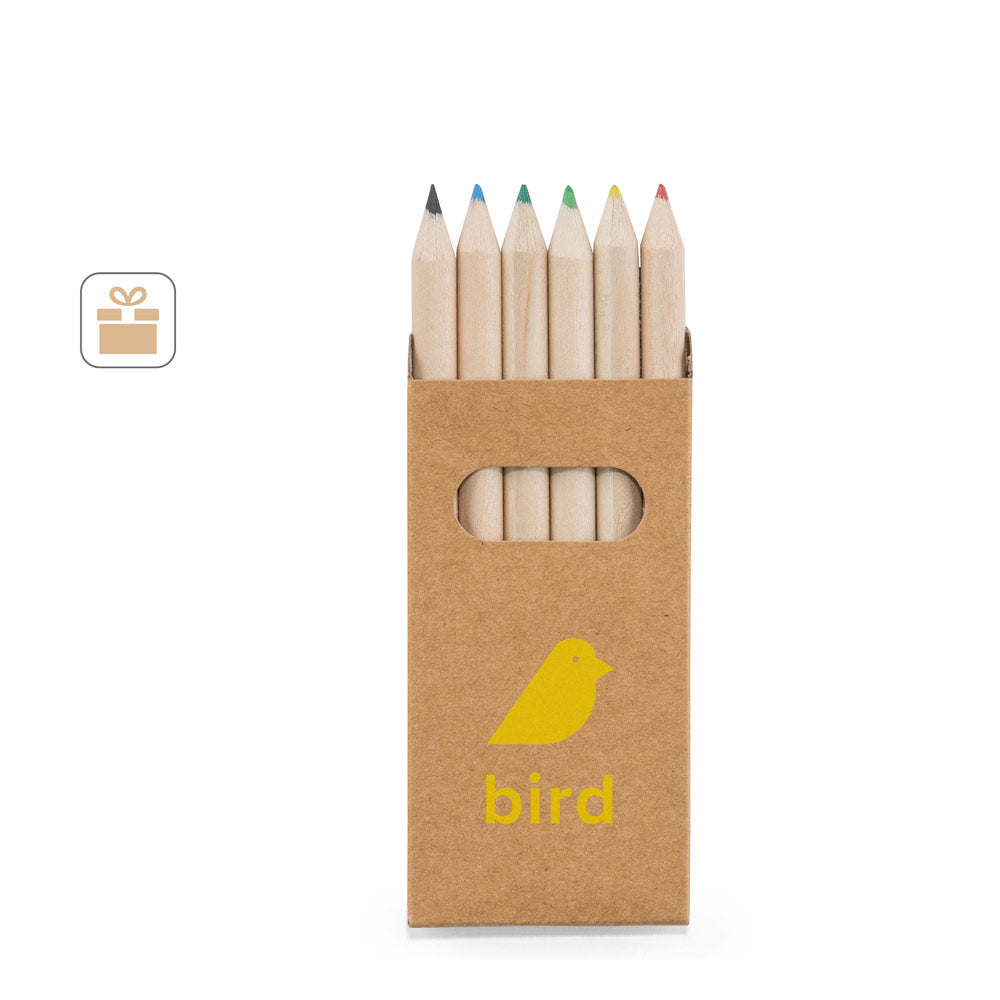BIRD. Caixa com 6 lápis de cor