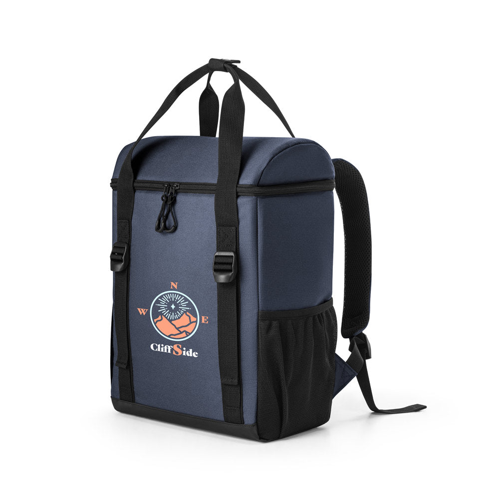 ROMA L. Mochila térmica almofadada em poliéster reciclado 600D ripstop 16 L