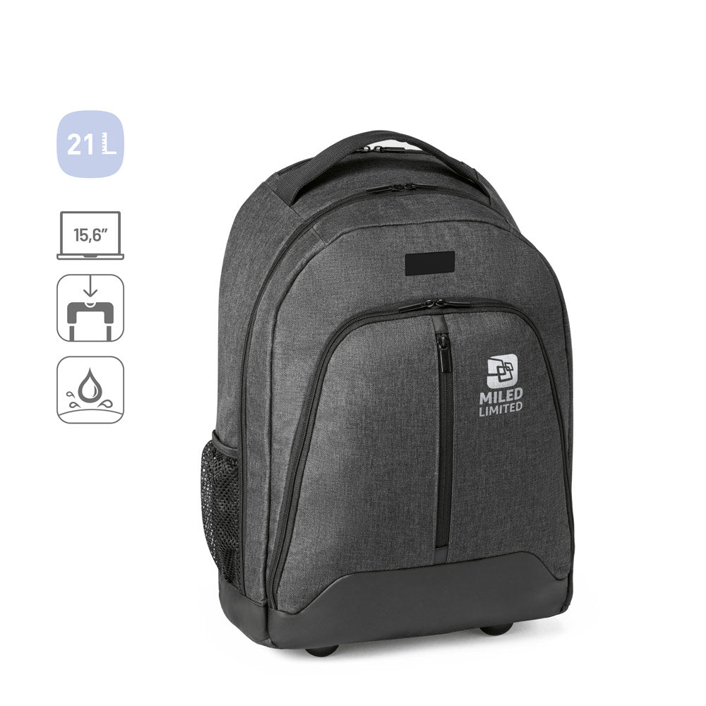 EINDHOVEN. Mochila trolley para computador portátil 15'6'' em poliéster 600D