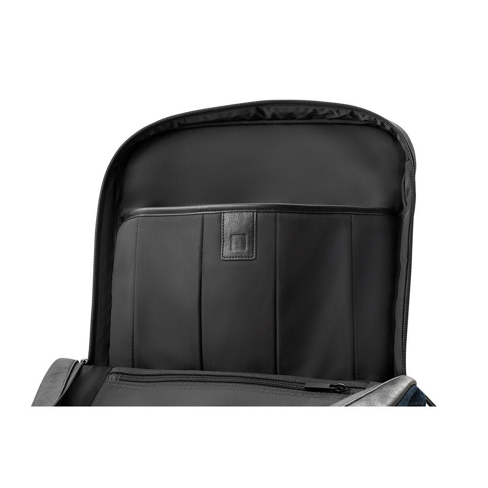 DIVERGENT BACKPACK I. Mochila para portátil até 15'6'' em ganga e PU