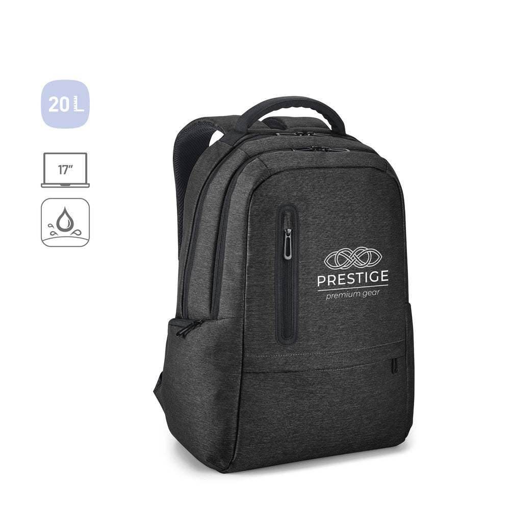 RE-BOSTON. Mochila para computador portátil em Nylon reciclado 2Tone resistente à água com compartimento em 210D