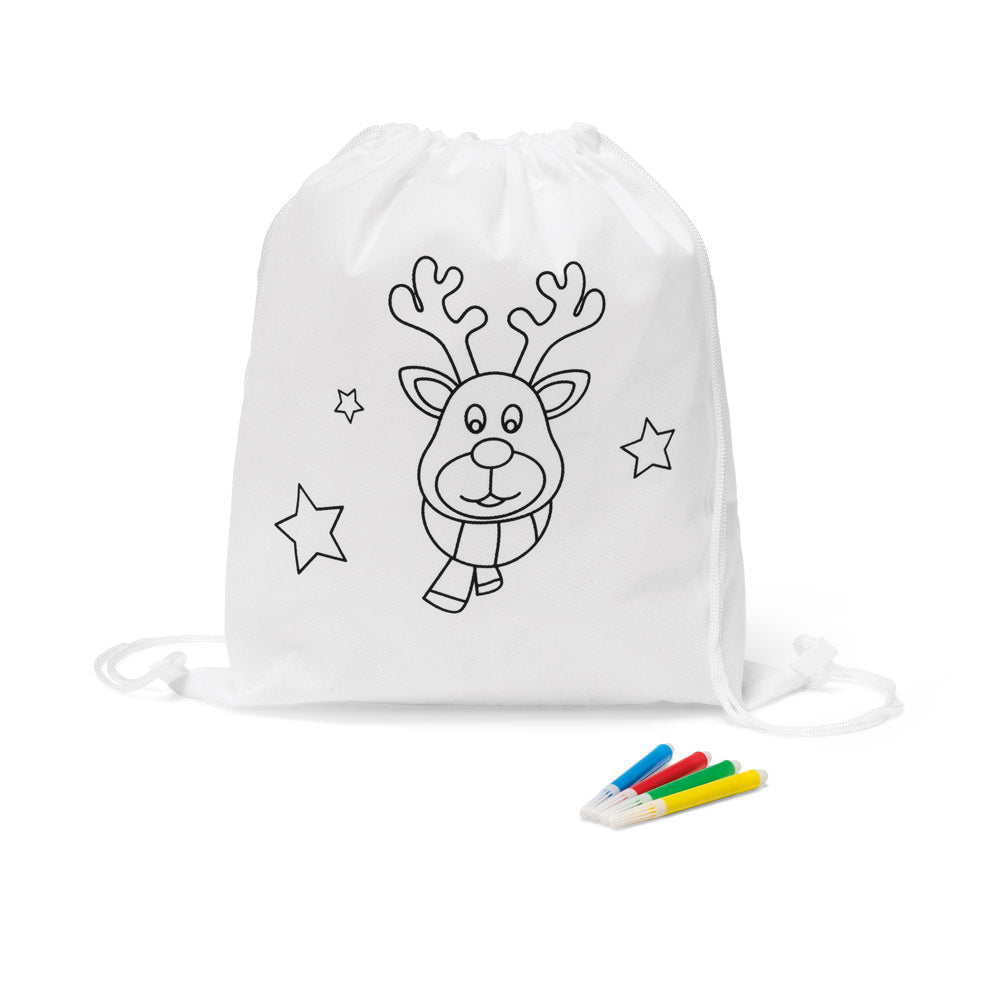GLENCOE. Saco tipo mochila para colorir