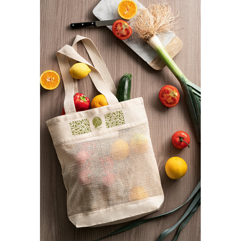MUMBAI. Saco 100% algodão (180 g/m²) com malha em 100% de algodão