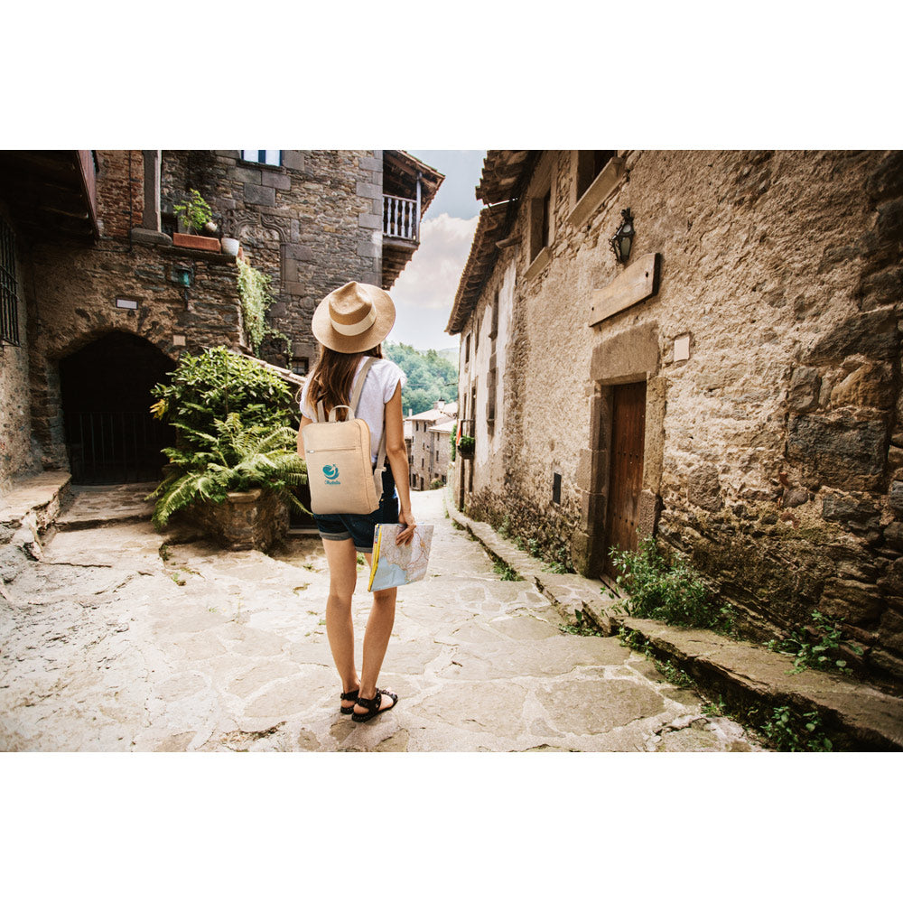 MARBELLA. Mochila em juco (275 g/m²)