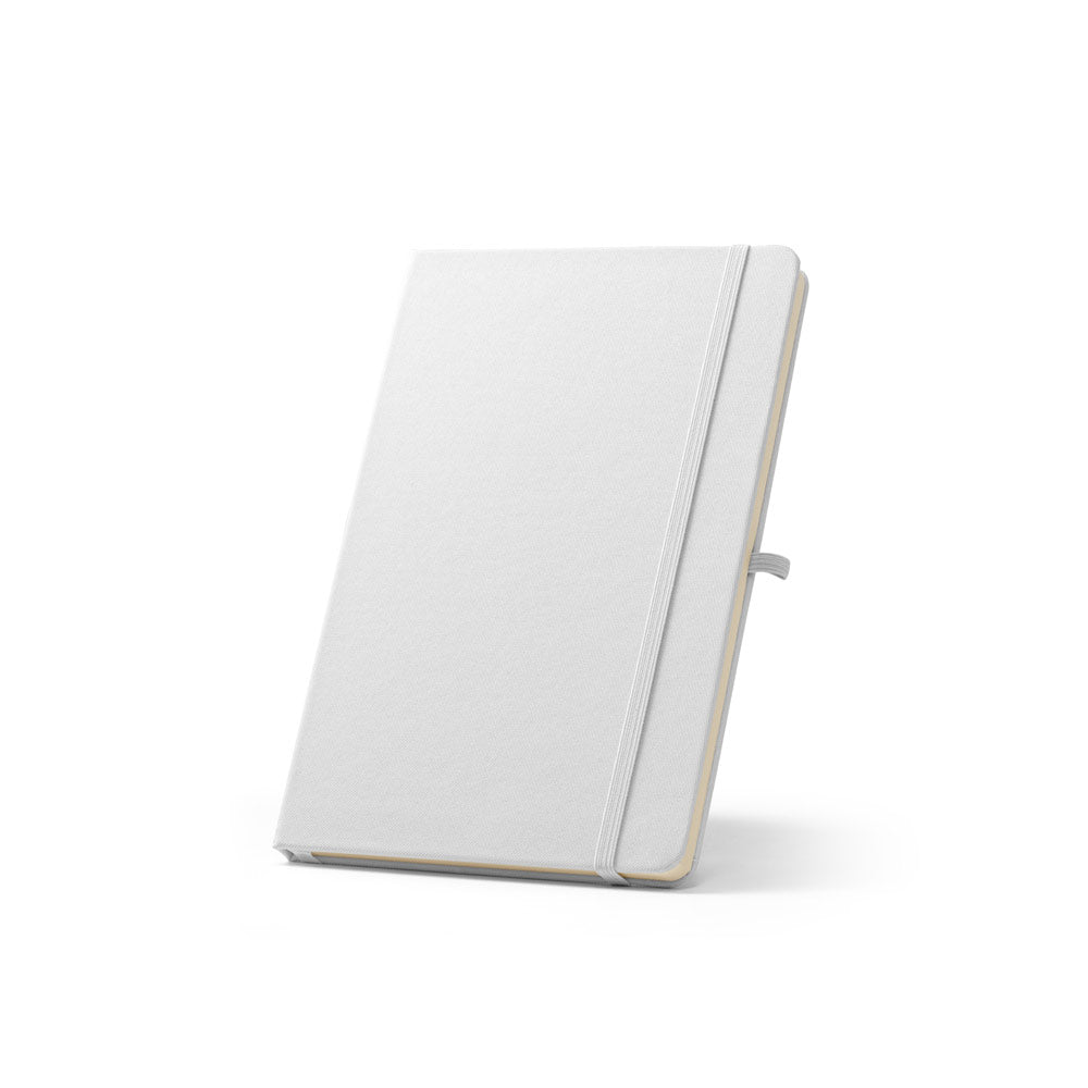 ANNE SUB. Bloco de notas A5 em poliéster reciclado (100% rPET) 300D, ideal para personalização em sublimação