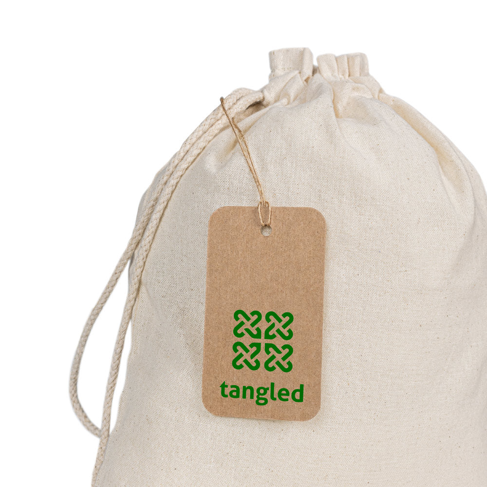 LABEL RECTANGULAR. Etiqueta em papel 100% reciclado (700 g/m²) com formato retangular