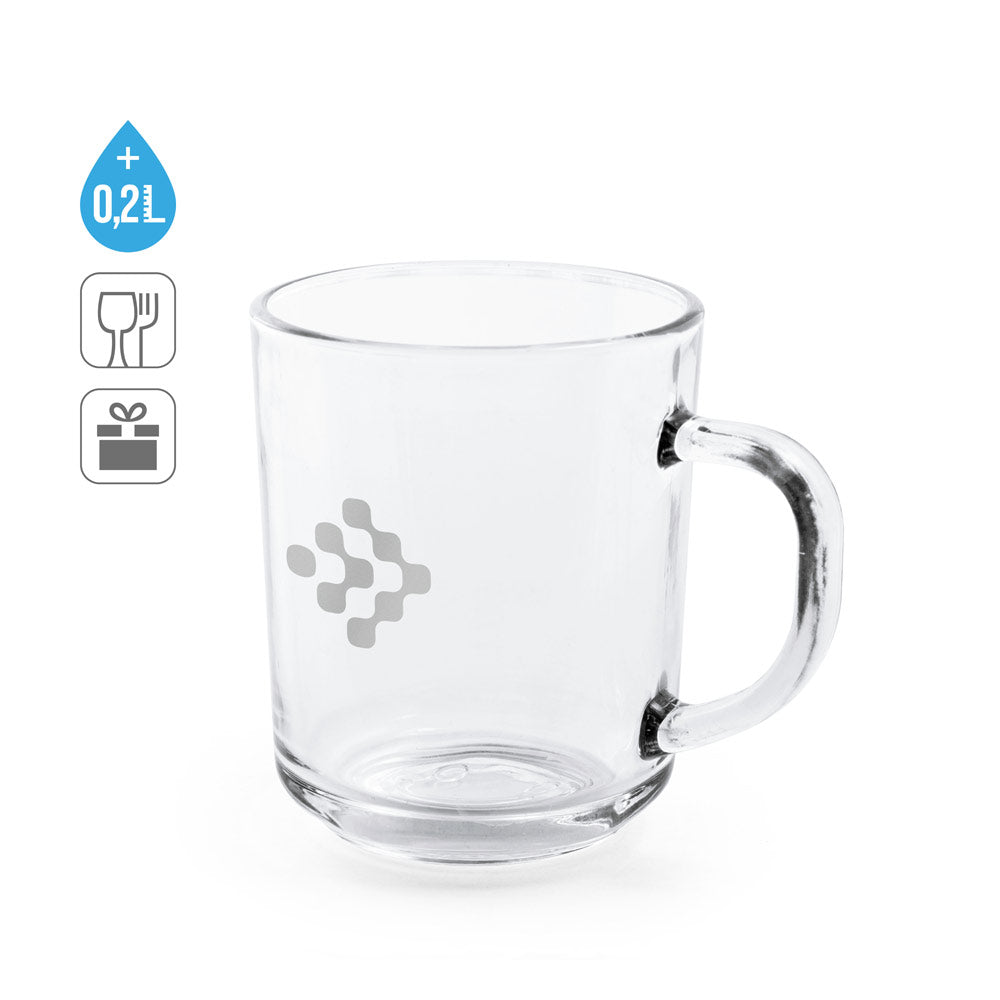 SOFFY. Caneca em vidro 230 mL