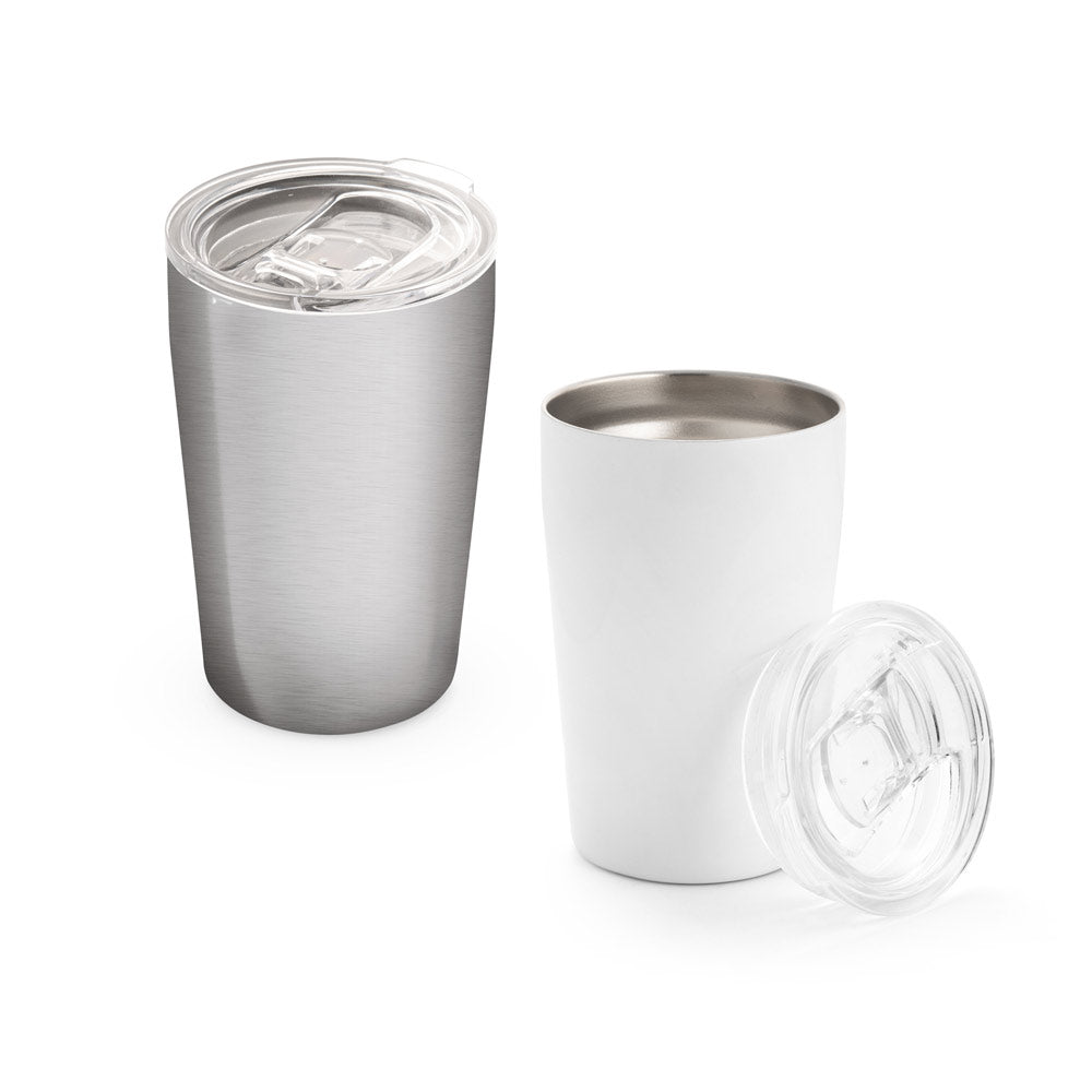 SLIDER. Copo de viagem para sublimação em aço inoxidável 380 mL