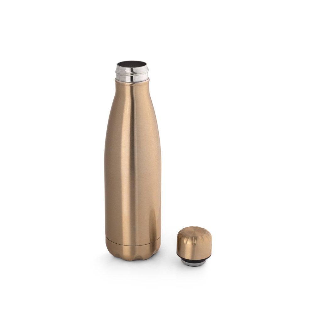 SHOW METALLIC. Garrafa em aço inoxidável com acabamento mate metálico 510 mL
