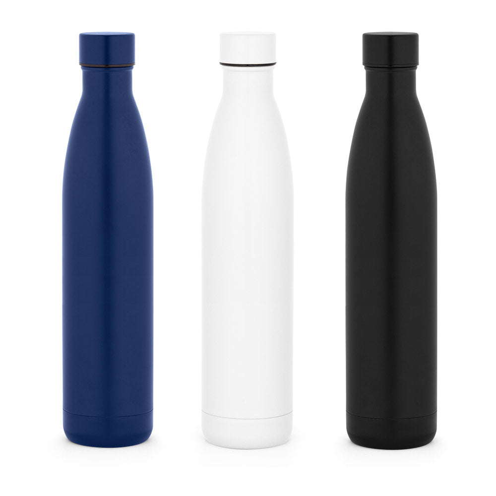 RE-BUFFON XL II. Garrafa em aço inoxidável (90% reciclado) de parede dupla 1L