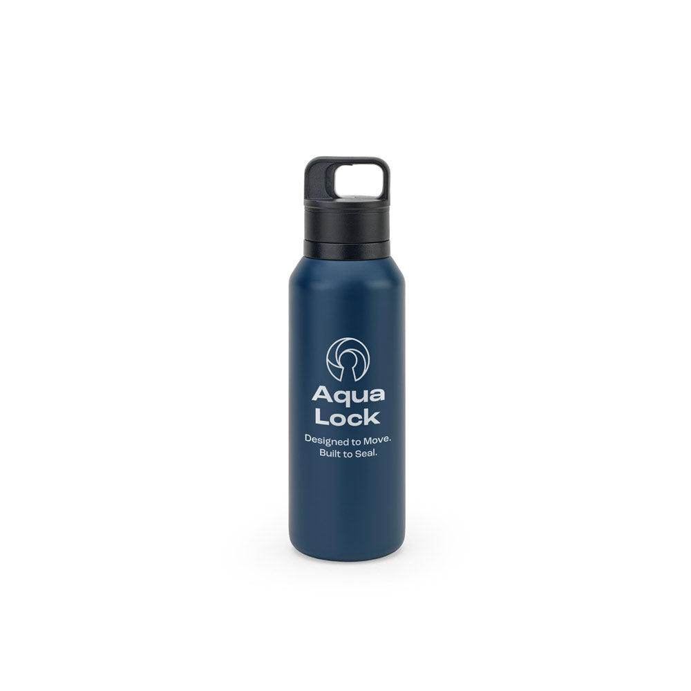 NICKLAUS. Garrafa em aço inoxidável (91% reciclado) com parede dupla isolada a vácuo 590 mL