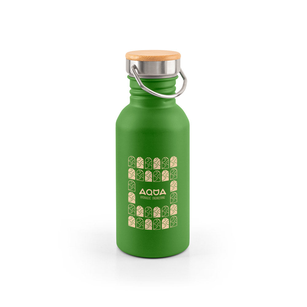 EWING. Garrafa em aço inoxidável (90% reciclado) com parede simples