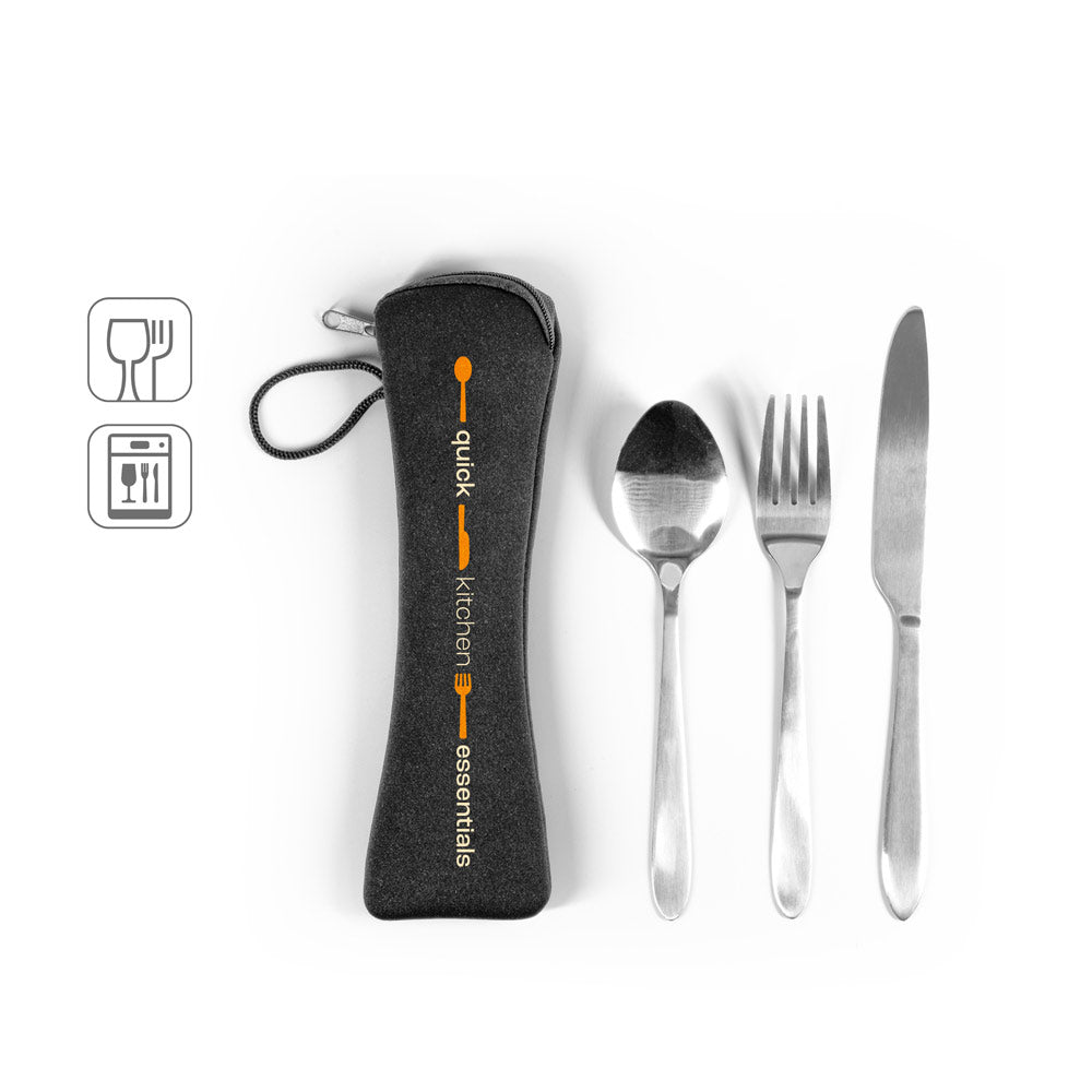 WILEY. Conjunto de talheres em aço inoxidável composto por 3 peças