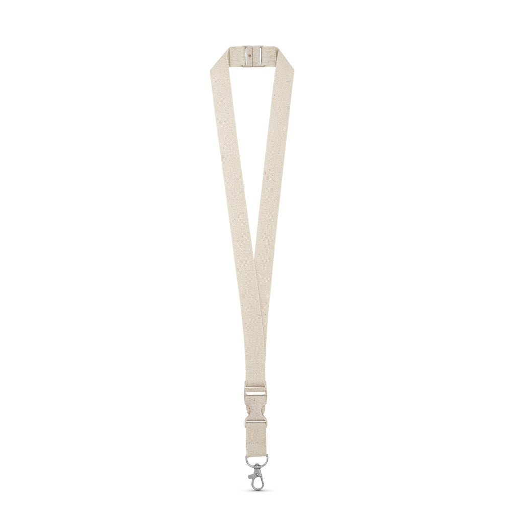 BALLINA. Lanyard 100% algodão com mosquetão em metal