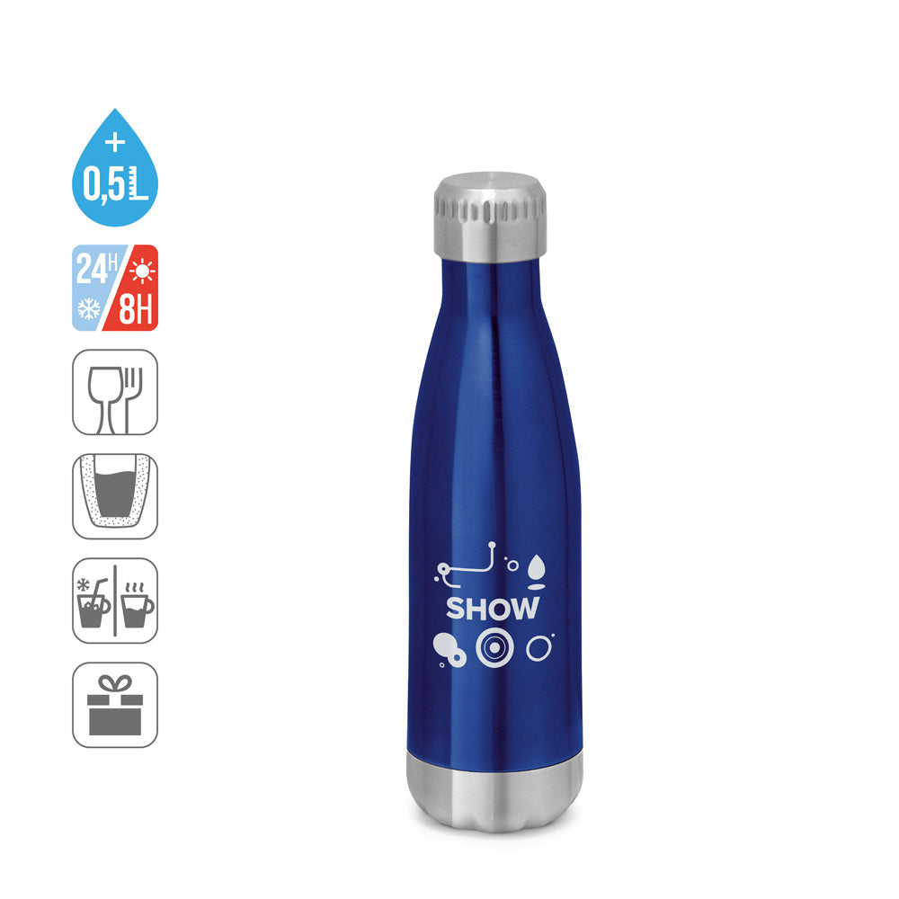 SHOW. Garrafa em aço inoxidável 510 mL