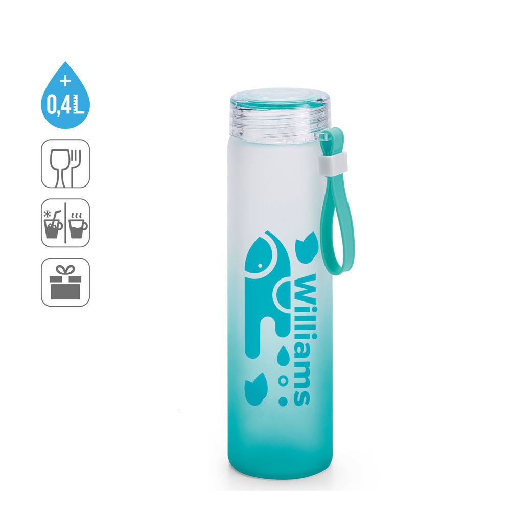 WILLIAMS. Garrafa em vidro borossilicato e tampa em AS 470 mL