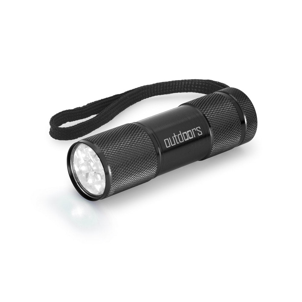 FLASHY. Lanterna em alumínio com 9 LEDs