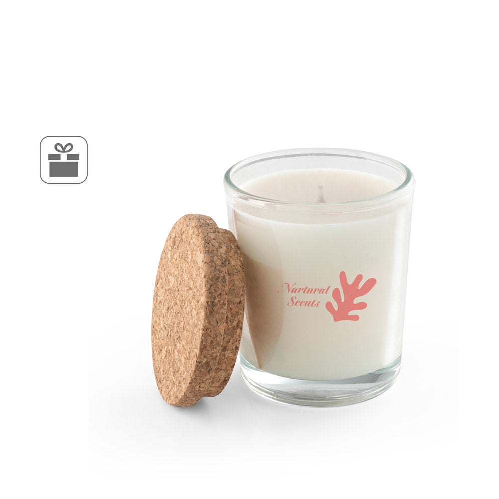 ZEN 80. Vela aromática em copo de vidro com tampa de cortiça 80 g