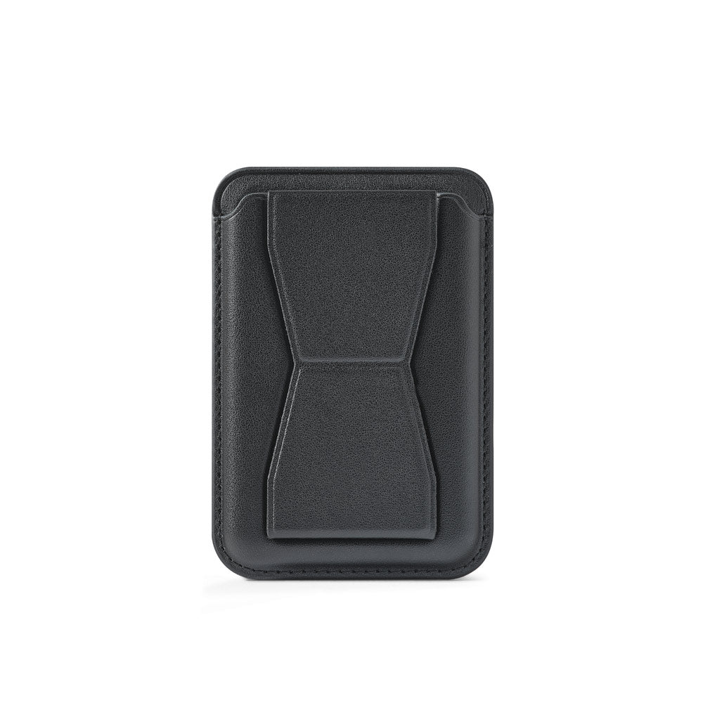 CONNOR. Porta-cartões magnético em PU, de fácil fixação na parte traseira do telemóvel, com bloqueio RFID