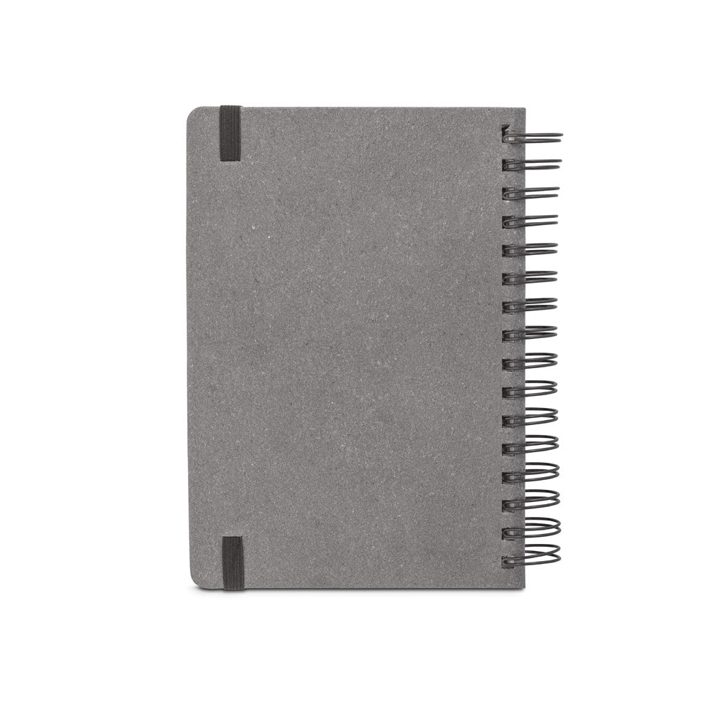 SIMMEL A5. Agenda A5, com argolas, em pele (58% reciclada)