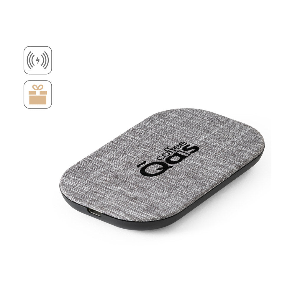 RENEWAL CHARGER. Carregador wireless rápido 10W em PET reciclado (100% rPET)