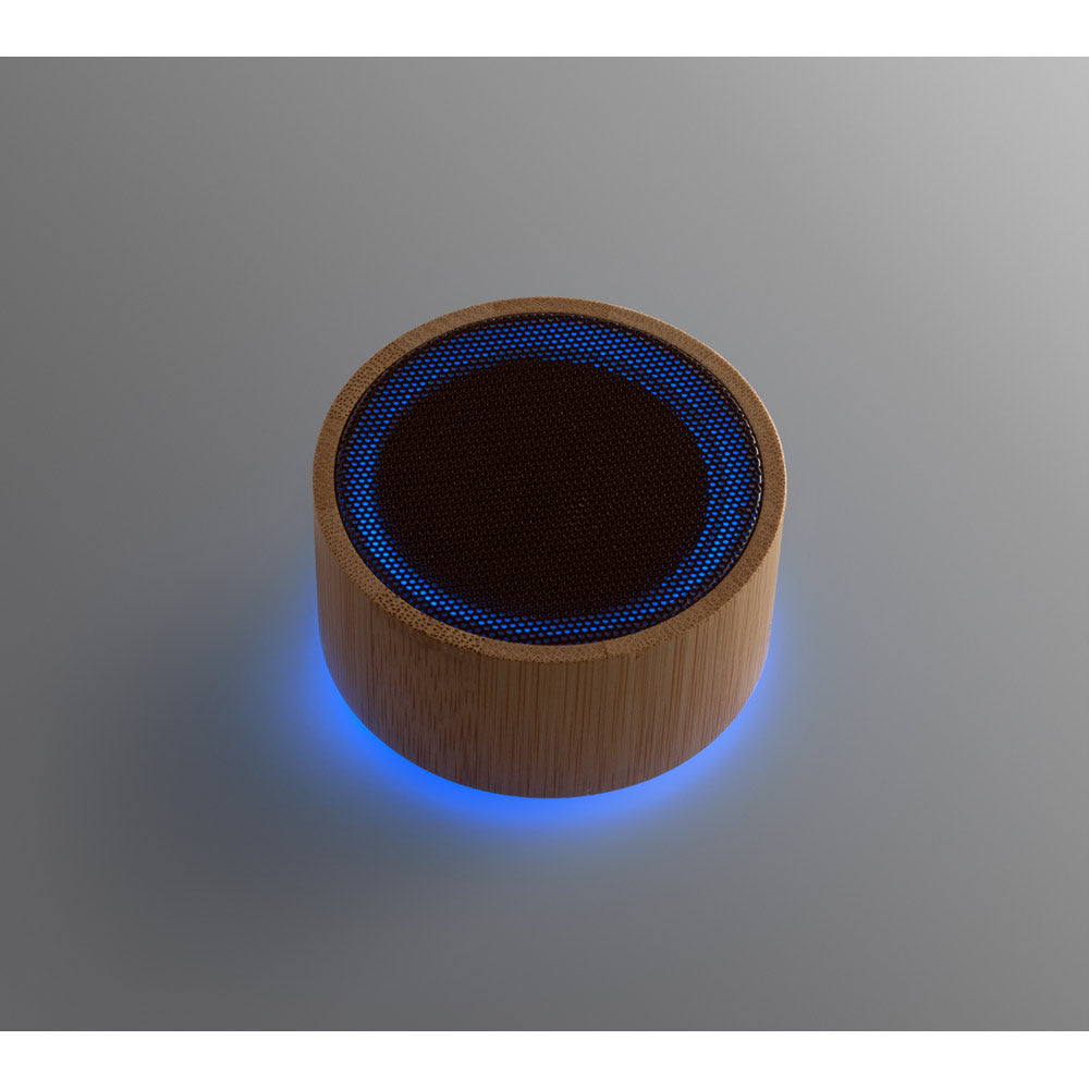ARBER. Coluna de som portátil de 3W com 4h de autonomia em bambu e ABS reciclado (100% rABS)