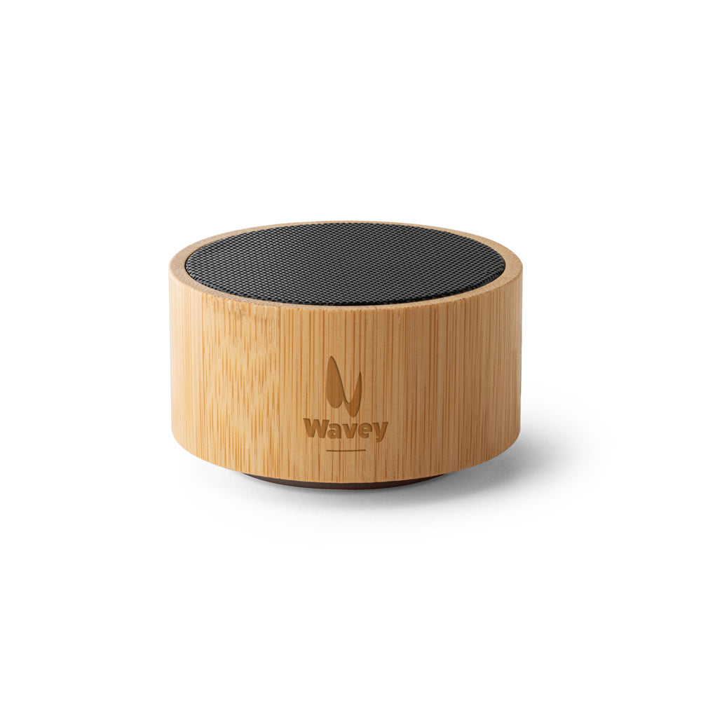ARBER. Coluna de som portátil de 3W com 4h de autonomia em bambu e ABS reciclado (100% rABS)