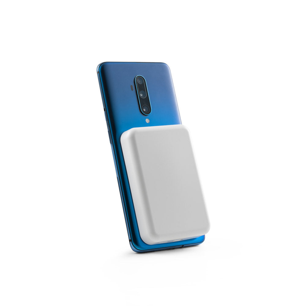 AMPERE 5. Power bank magnética 5'000 mAh com carregador wireless super rápido 15W em ABS reciclado (100% rABS)