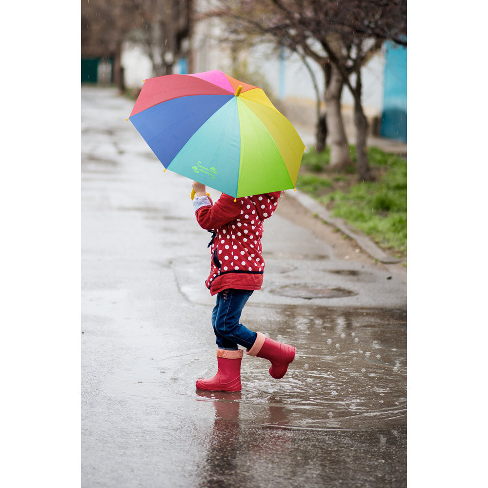 OLIVIA. Guarda-chuva colorido para criança de 19" em poliéster 190T