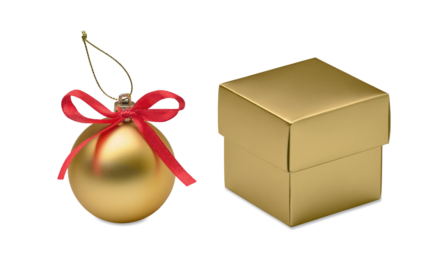 Bola De Natal Em Caixa
