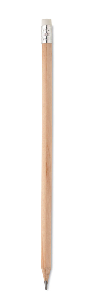 Lápis Natural Com Borracha