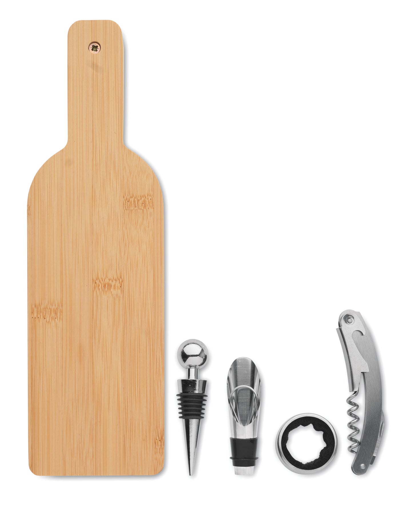 Set Vinho Em Forma De Garrafa