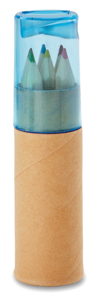 Tubo Com 6 Lápis De Cor