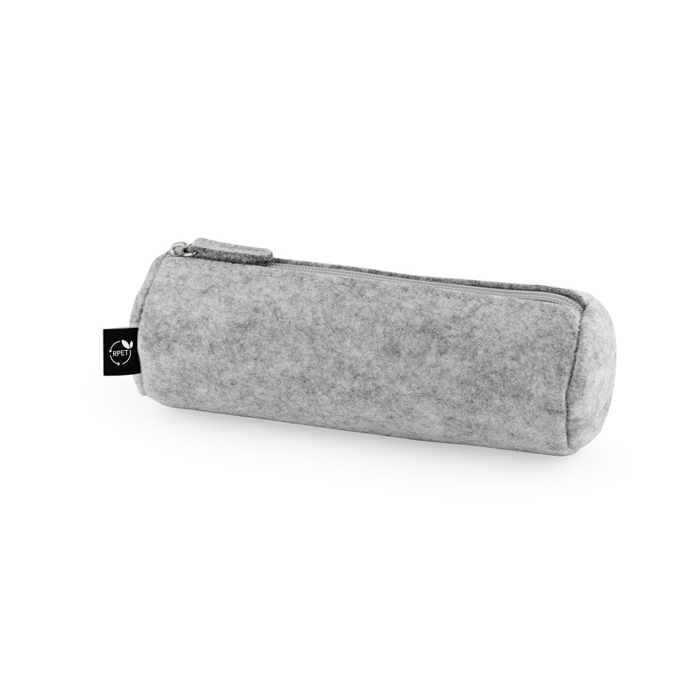 NOMAD. Estojo multifunções em feltro reciclado (100% rPET), com régua, lápis, borracha e afia